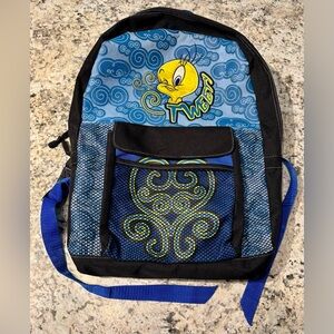 Vintage Loony Toons Tweety Bird book bag backpack good condition